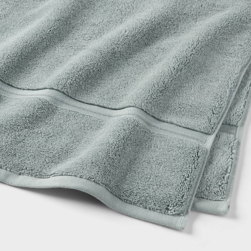 Oversized Spa Plush Bath Towel Sage Green - Threshold™