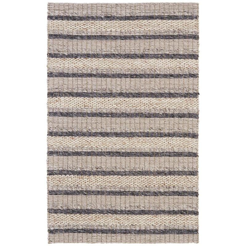 Berkeley Transitional Stripes Ivory/Tan/Gray Area Rug
