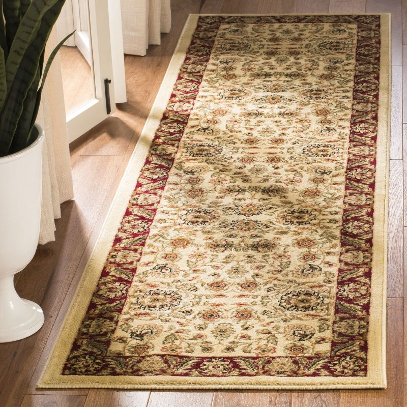 Lyndhurst LNH215 Power Loomed Runner Rug - Ivory/Red - 2'3"x6' - Safavieh