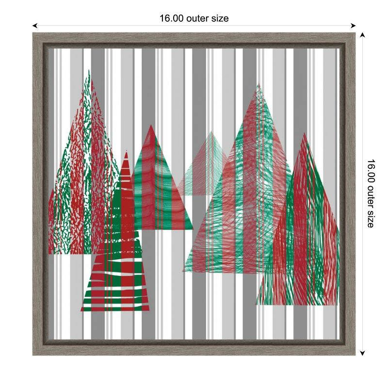 Amanti Art Oh Christmas Tree II by Sharon Gordon Canvas Wall Art Print Framed 16 x 16-in.