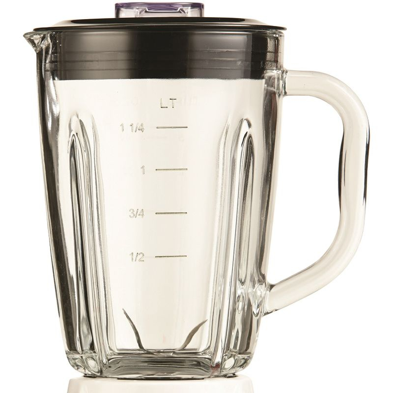 Brentwood 42-Ounce 12-Speed + Pulse Electric Blender with Glass Jar (White)
