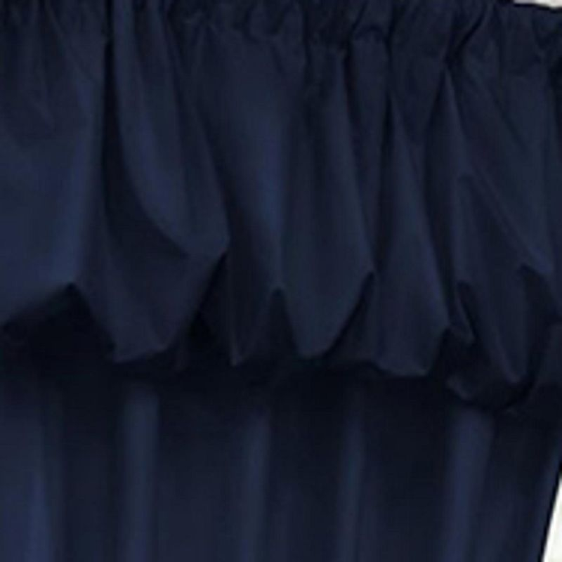 Commonwealth Thermalogic Prescott 5-Piece Window Covering Set With 3" Rod Pocket - 80"x63" - Navy