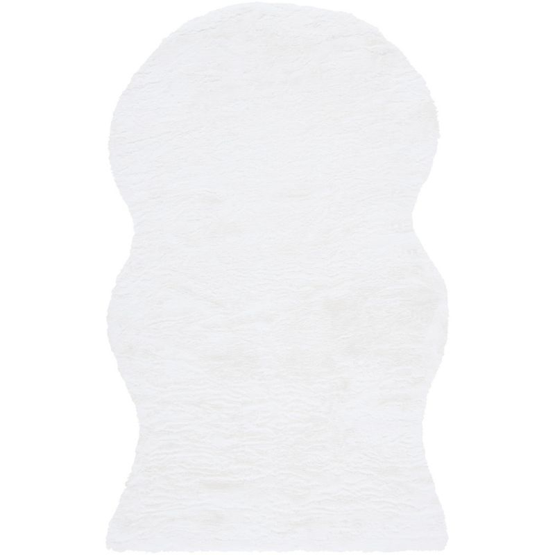 Faux Sheep Skin FSS515 Power Loomed Indoor Accent Rug - Ivory - 3'x5' - Safavieh