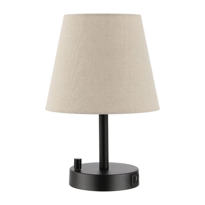 Dexter Table Lamp W/ USB Port - 13.5 Inch Height - TBL4460 - Black - Safavieh