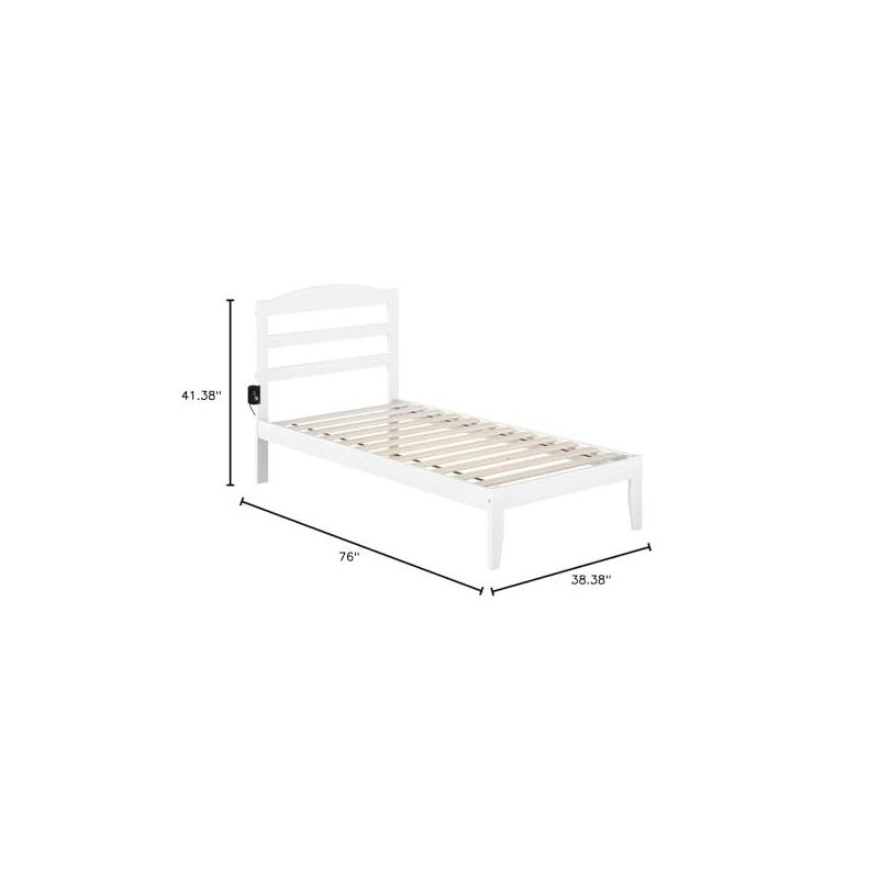 AFI Furnishings Warren Platform Bed T WH