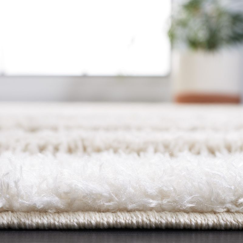 Hi-Lo Shag HLS202 Power Loomed Area Rug - Beige - 4'x6' - Safavieh.