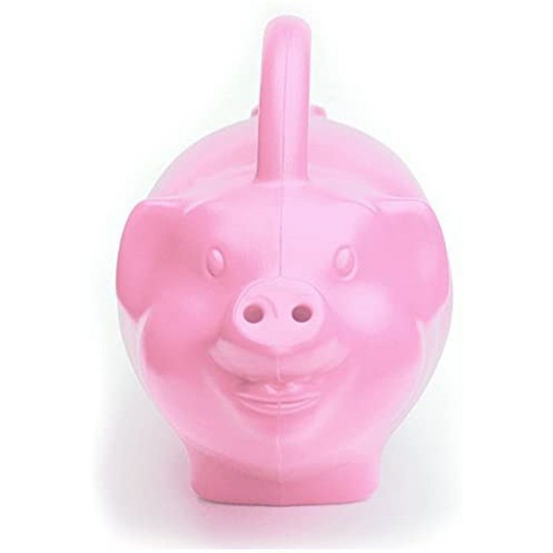 Novelty Plastic Kid's Pig Watering Can, Pink, 1.75 Gallon