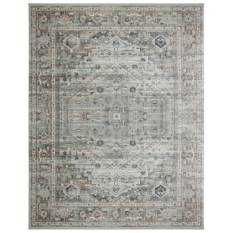 Vintage VTG123 Power Loomed Area Rug - Light Blue - 8'9"x11'9" - Safavieh.
