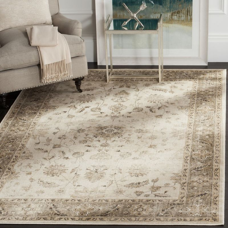 Vintage VTG168 Power Loomed Indoor Area Rug - Stone/Mouse - 6'7"x9'2" - Safavieh.
