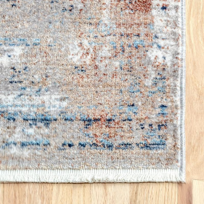 Nuloom Galilea Mottled Mast Medallion Indoor Area Rug 5x7, Gray