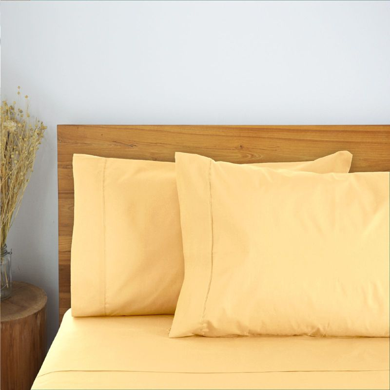 LuxClub 4 PC Butter California King Silky Soft Cooling Deep Pocket Performance Sheet Set