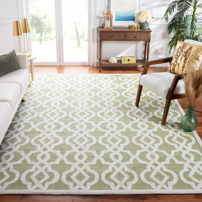 Four Seasons FRS466 Hand Tufted Area Rug - Seafoam/Ivory - 8'x10' - Safavieh.