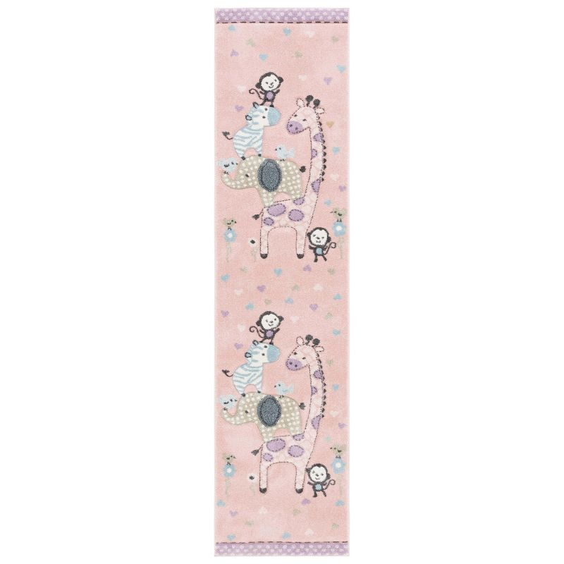 Carousel Kids  CRK120 Loomed Indoor Area Rug - Blush Pink - 2'3"x4' - Safavieh