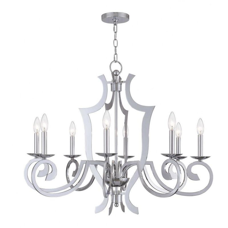 Livex Lighting Aldrich 8 - Light Chandelier in  Polished Chrome