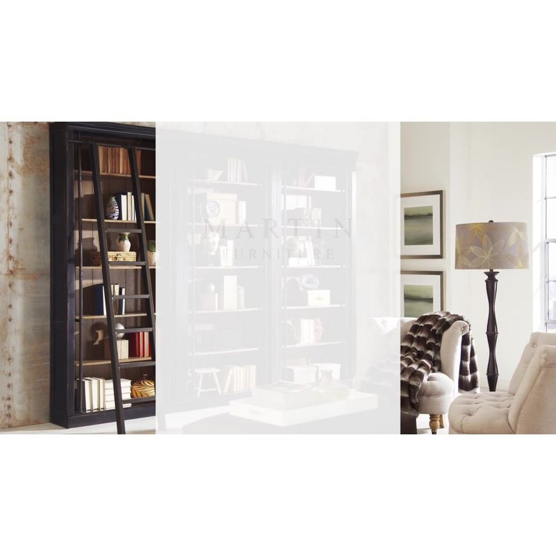 Toulouse File Cabinet Honey/Black - Martin Furniture: Wood Lateral Storage, No Assembly, 2-Drawer Design