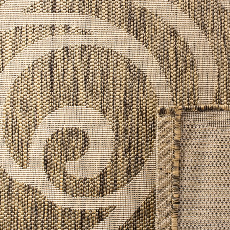 Courtyard CY5141 Power Loomed Indoor/Outdoor Area Rug - Coffee/Sand - 5'3"x7'7" - Safavieh.