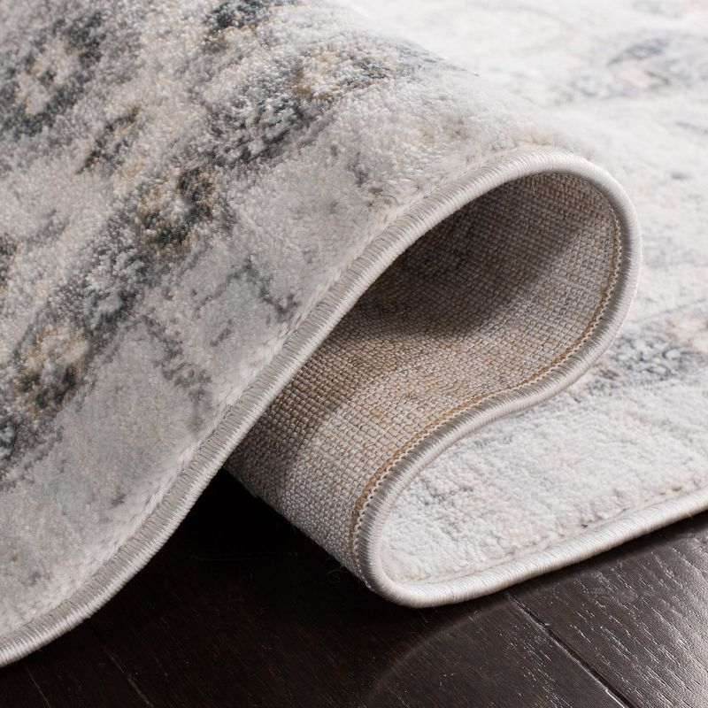 Isabella ISA936 Power Loomed Area Rug - Light Grey/Grey - 4'x6' - Safavieh.