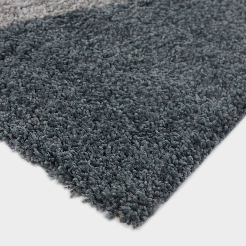 4'4"x6' Merril Mid-Century Modern Geometric Rug Blue - Balta Rugs: Indoor High Pile, Fade & Stain-Resistant