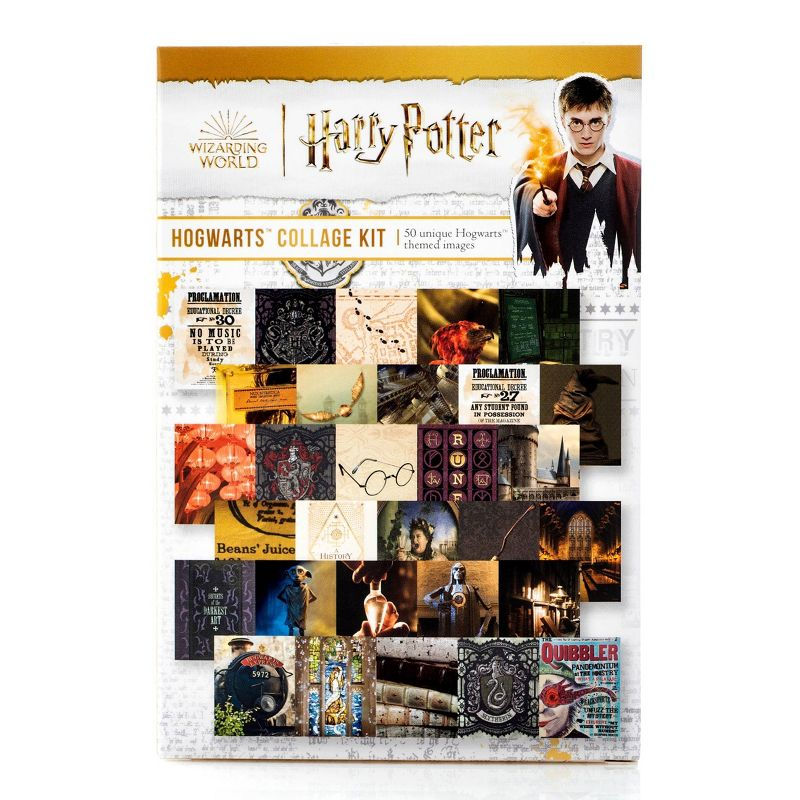 Warner Bros. Harry Potter Hogwarts Collage Kit 4"x6" - Con*Quest Journals: Wizarding World Paper Craft & Journaling Set