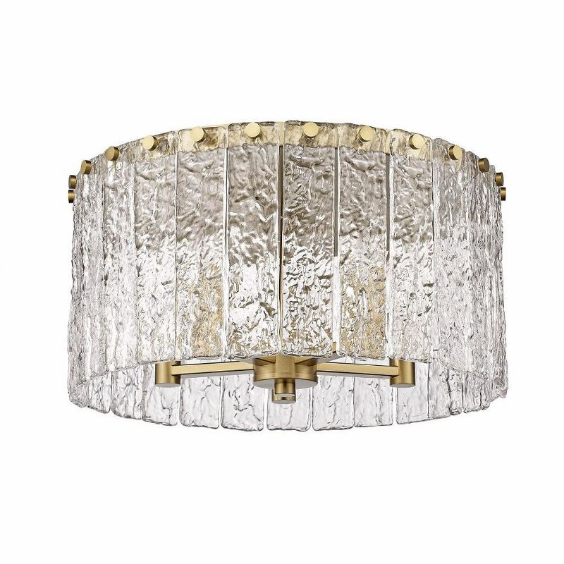Z-Lite Glacier 5 - Light Flush Mount in  Modern Gold