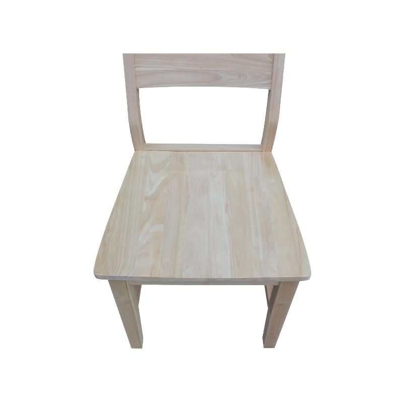 International Concepts Set of Two Aspen Panel Chairs