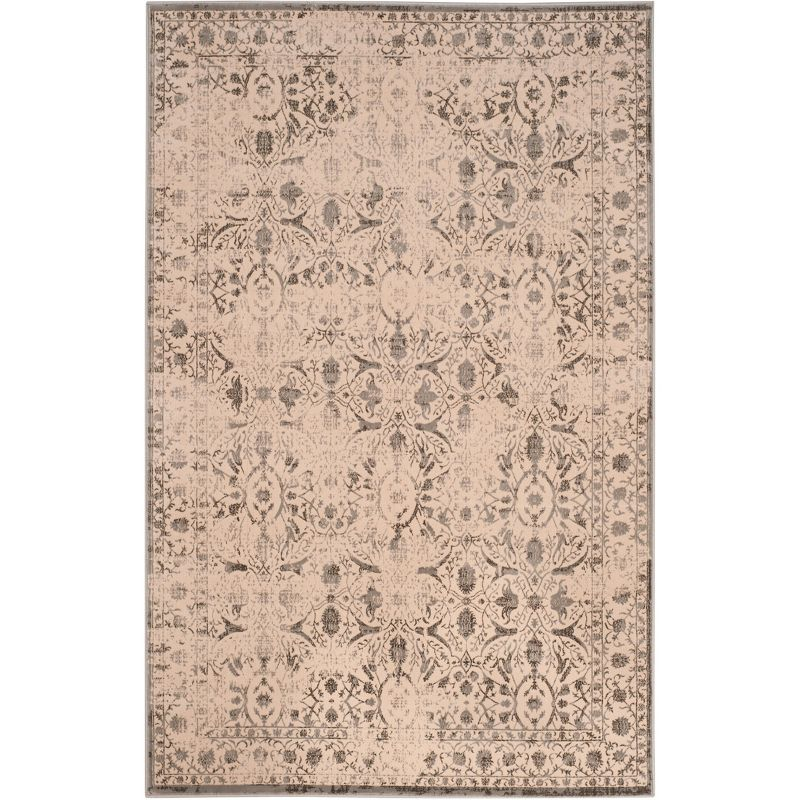 Brilliance BRL502 Power Loomed Area Rug - Cream/Grey - 5'1"x7'6" - Safavieh.