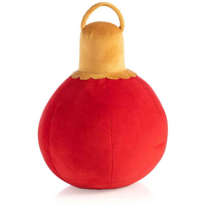 Shiraleah Red Christmas Ornament Bauble Pillow, Small
