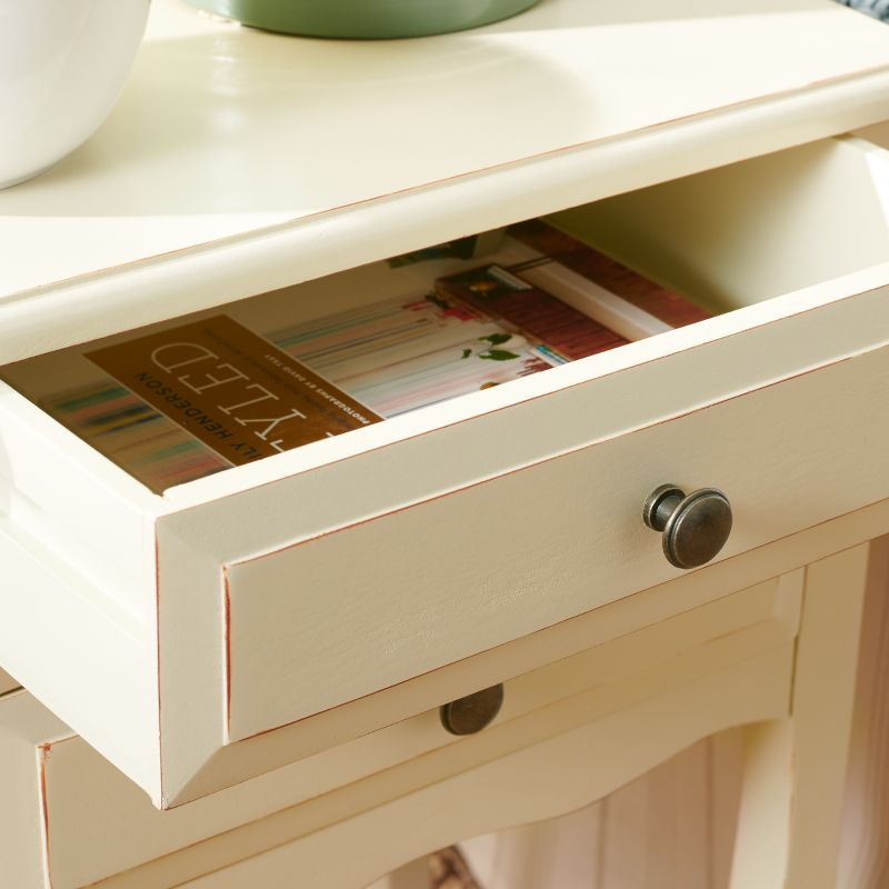 Lori End Table With Storage Drawers - AMH6576E - Barley - Safavieh Couture