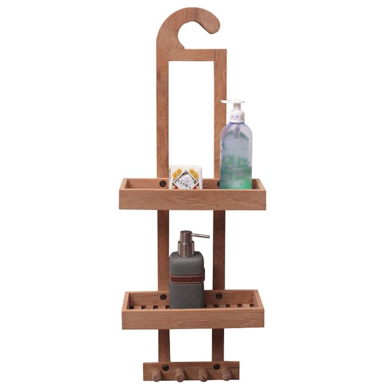 Nordic Teak Natural Shower Caddy - Beige