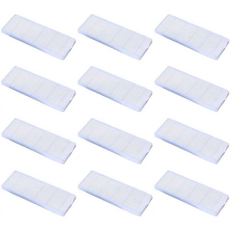 Nispira HEPA Filter Compatible with i-life Model A6 A4 A4s Robotic Vacuum Cleaner, 12 Packs