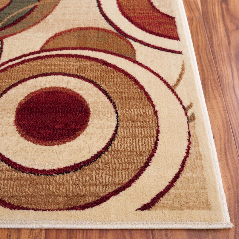 Lyndhurst LNH225 Power Loomed Area Rug - Ivory/Multi - 5'3"x7'6" - Safavieh.