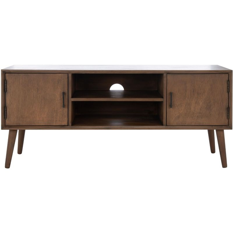 Sorrel Mid - Century Media Stand - Brown - Safavieh