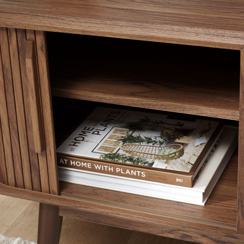 Aphra 2 Door 2 Shelf Media Stand - MED9624 - Walnut - Safavieh