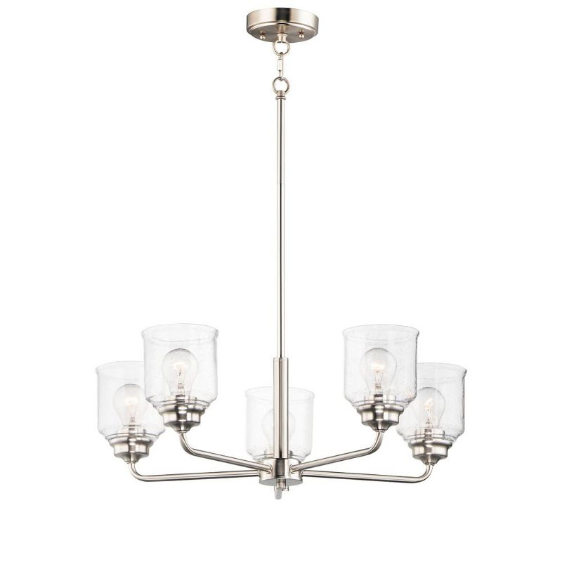 Maxim Lighting Acadia 5 - Light Chandelier in  Satin Nickel