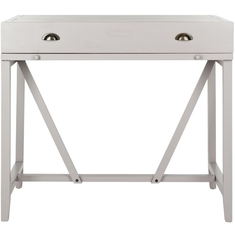 Wyatt Writing Desk With Pull Out - AMH6509 - Quartz Grey - Safavieh Couture