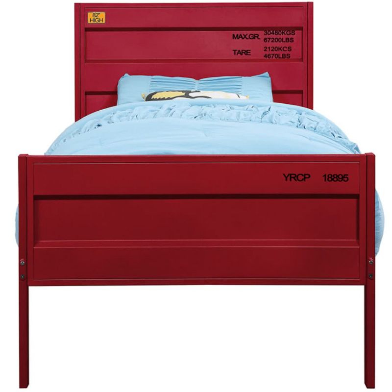 Cargo 79" Full Bed Blue - Acme Furniture: Contemporary Metal, No Box Spring Required