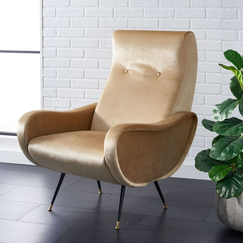 Elicia Accent Chair - FOX6260 - Camel - Safavieh