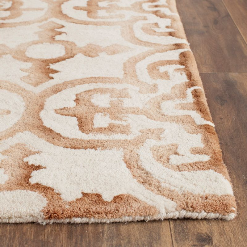 Dip Dye DDY711 Hand Tufted Indoor Accent Rug - Ivory/Camel - 2'x3' - Safavieh