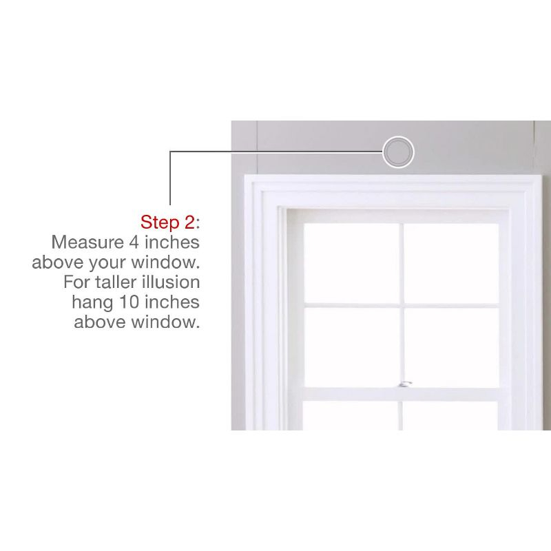 Set of 2 96"x54" Santos Embellished Stripe Sheer Rod Pocket Window Curtain Panel White - Exclusive Home: Mid-Century Modern, 96 Inch