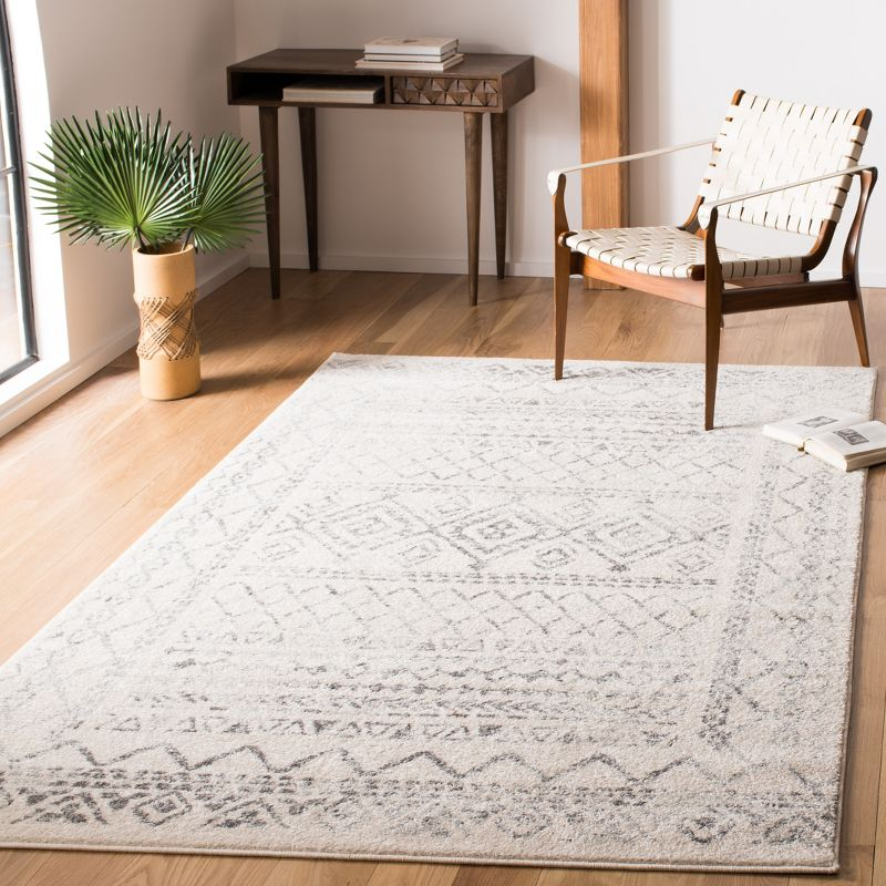 Tulum TUL268 Power Loomed Area Rug - Ivory/Grey - 6'x9' - Safavieh.