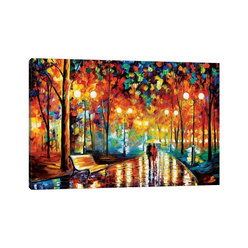 12" x 18" x 1.5" Rain's Rustle II by Leonid Afremov Wall Canvas - iCanvas: Gallery Wrap, Giclée Artwork