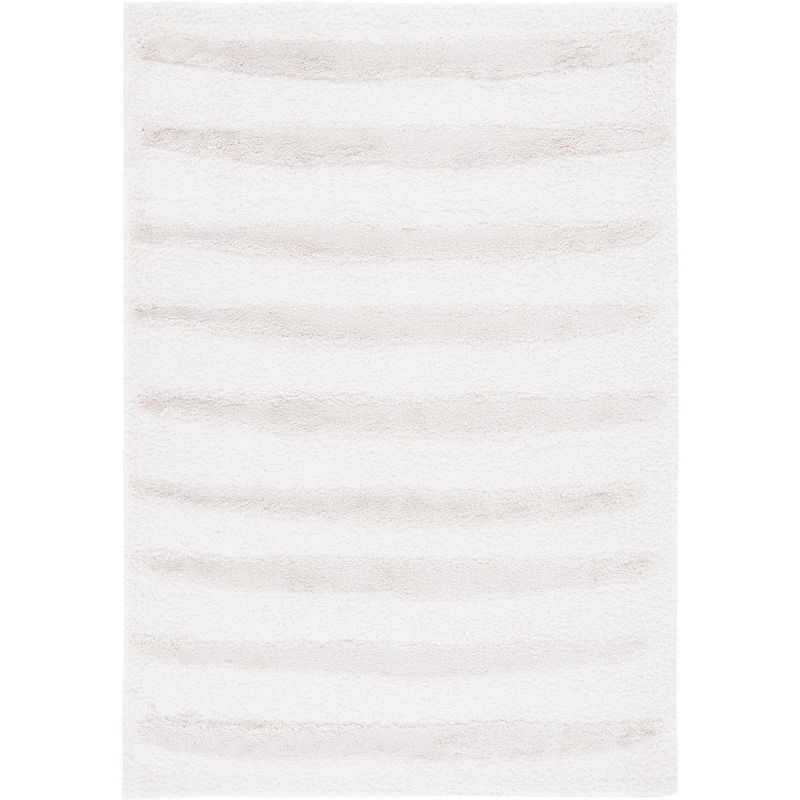 Hi-Lo Shag HLS202 Power Loomed Area Rug - Beige - 4'x6' - Safavieh.
