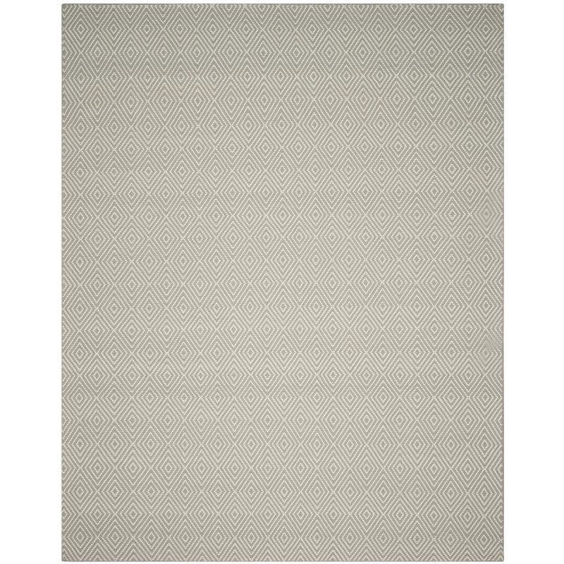 Wilton WIL715 Hand Hooked Indoor Area Rug - Light Grey/Ivory - 8'x10' - Safavieh