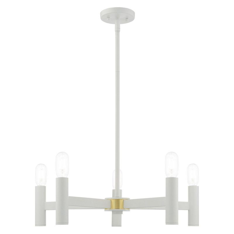Livex Lighting Copenhagen 5 - Light Chandelier in  White