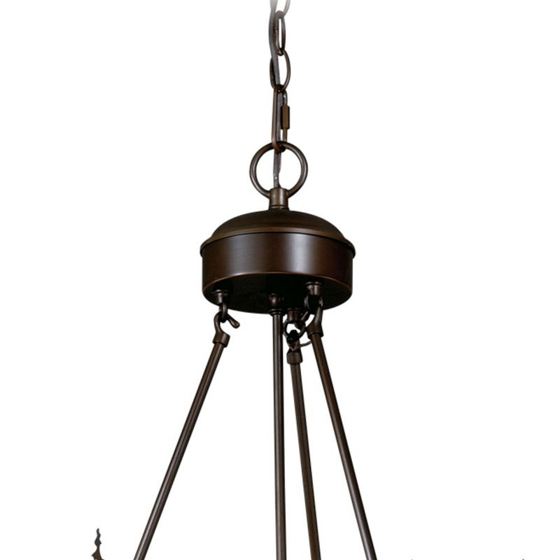 Vaxcel Bryce 9 - Light Chandelier in  Burnished Bronze