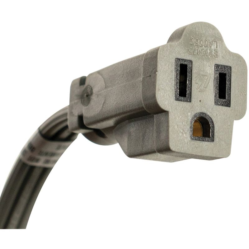 Certified Appliance Accessories® 15-Amp Grounded Appliance Extension Cord, 12ft in Gray, Size: 12 Ft.