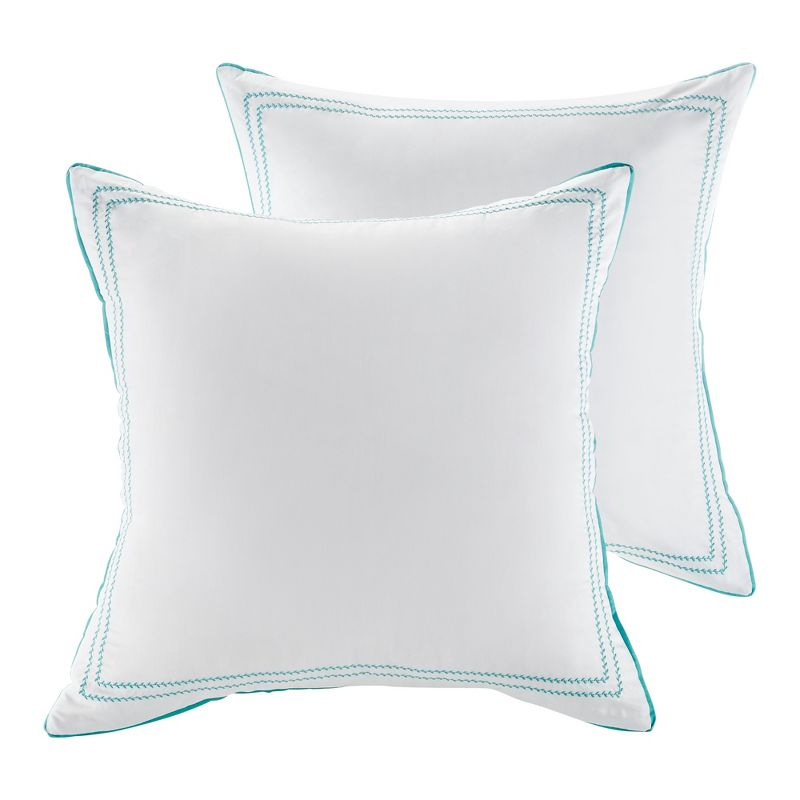 Hummingbird Grove Cream  Euro Sham set of 2 - Levtex Home