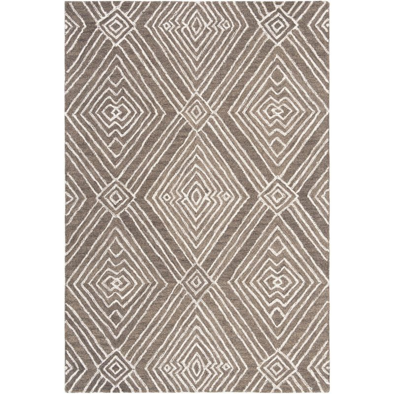 Micro-Loop MLP608 Hand Tufted Area Rug - Dark Grey/Ivory - 4'x6' - Safavieh.