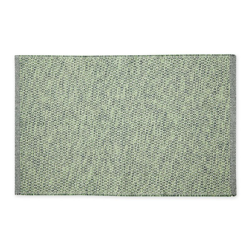 Design Imports Miniature Diamonds - Hunter Green - 2 X 3 Ft