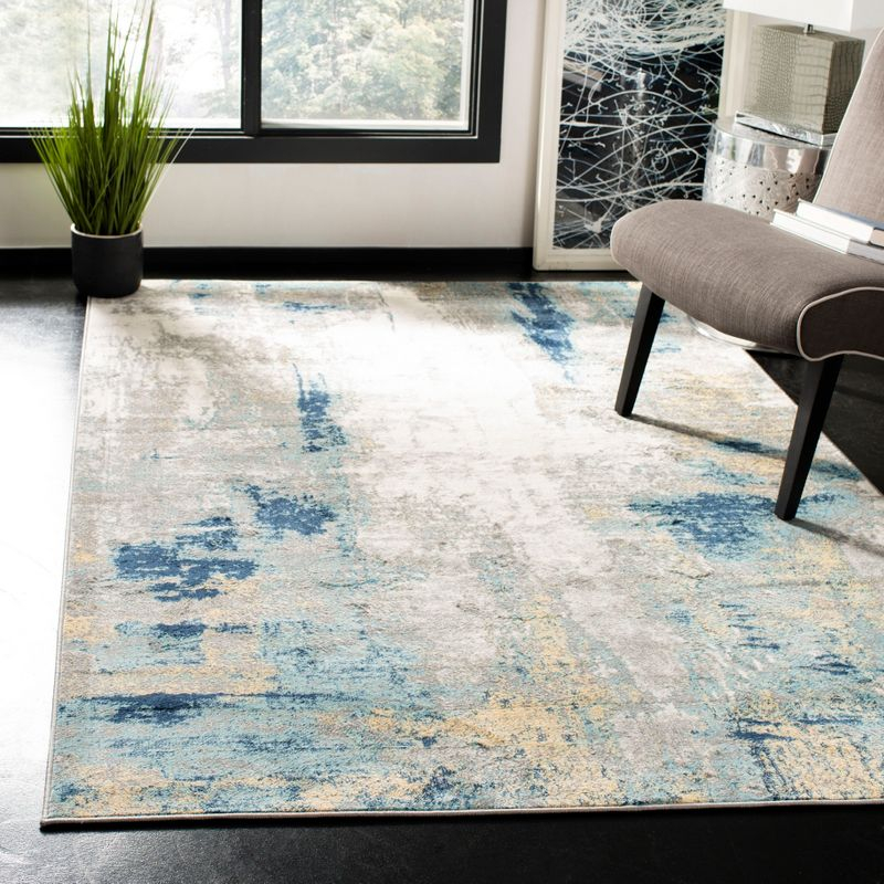 Jasper JSP101 Power Loomed Accent Rug - Grey/Gold - 3'x5' - Safavieh